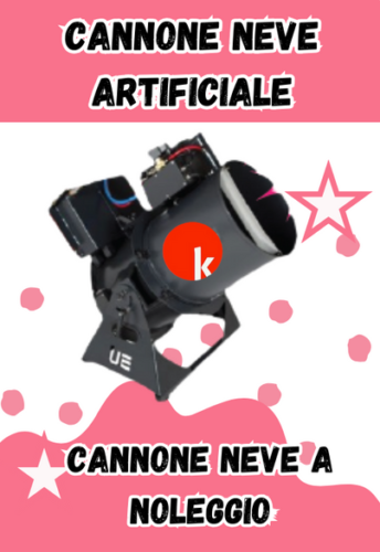 noleggio cannone neve artificiale Lazio